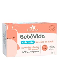 Sabonete Vegetal em Barra Bebê Vida Extrato de Aveia 90g