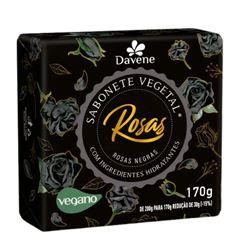 Sabonete Vegetal Rosas Negras Davene Caixa 12x170g