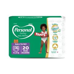 Fralda Personal Baby Pants Total Protect XXG Pacote 20 Unidades