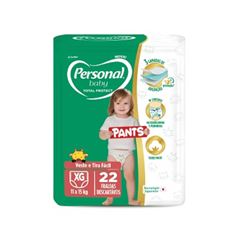 Fralda Personal Baby Pants Total Protect XG Pacote 22 Unidades