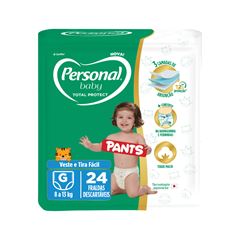 Fralda Personal Baby Pants Total Protect G Pacote 24 Unidades