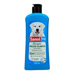 Sanol Shampoo para Cachorros Pelos Claros Unidade 500ml