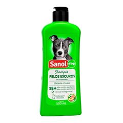 Sanol Shampoo para Cachorros Pelos Escuros Unidade 500ml