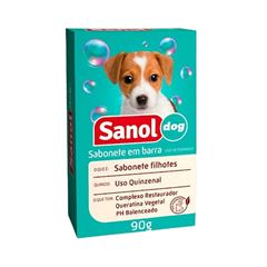 Sanol Sabonete para Cachorros Filhotes Unidade 90g