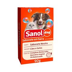 Sanol Sabonete Neutro para Cachorro Unidade 90G