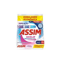 Detergente em Pó Assim Tripla Ação Micelar 400g