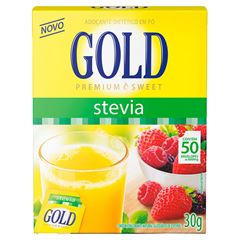 Adoçante Pó Stevia Gold 50x0,6g