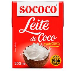 Leite de Coco Integral Sococo Caixa 24x200ml