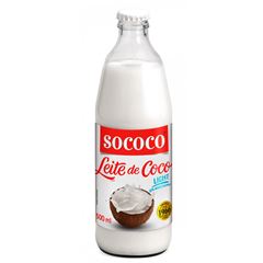 Leite de Coco Light Sococo Vidro Caixa 12x500ml